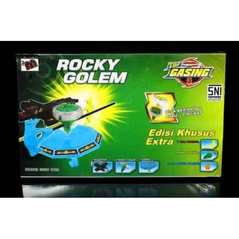 Mainan Gangsing Tor Blade Rocky Golem - Mainan Anak Gangsing