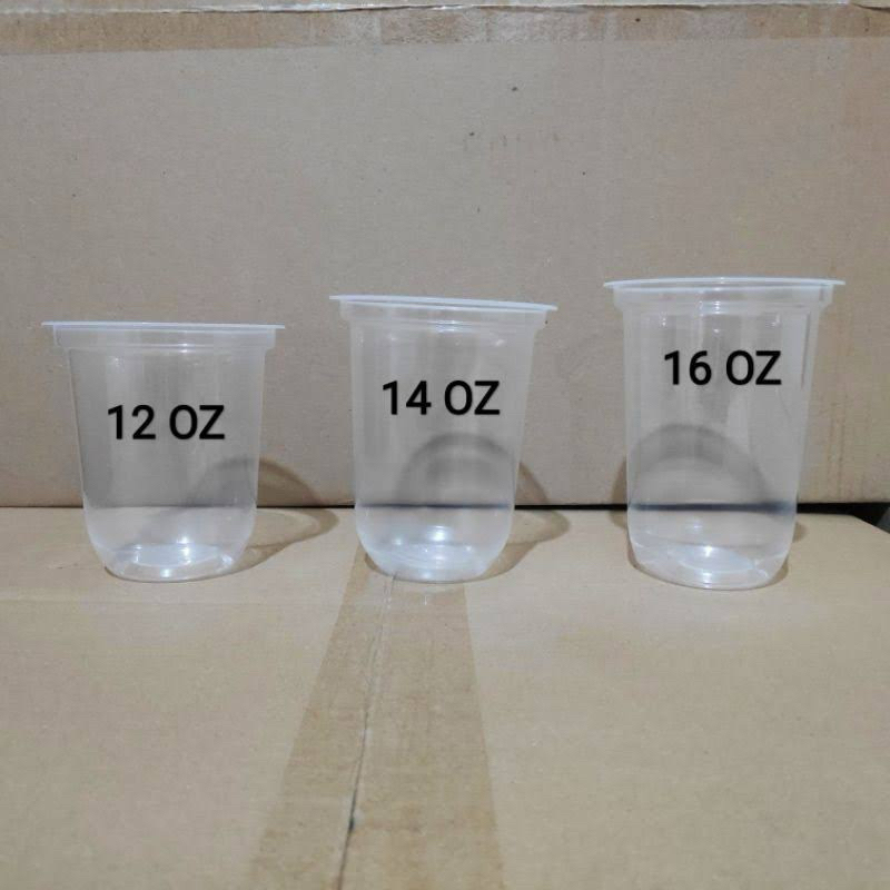 ( 1 PACK ISI 50 PCS ) Gelas Pop Ice OVAL VIKO 12 14 16 oz / Gelas Oval Cup 12-16 oz VIKO Medan