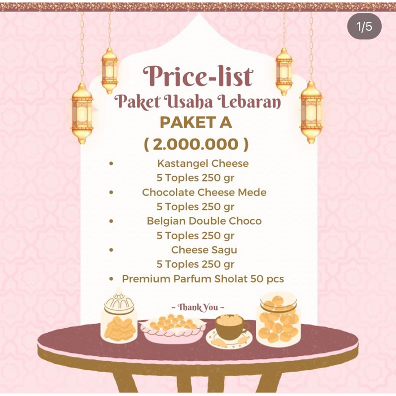 

PAKET KOMPLIT USAHA LEBARAN
