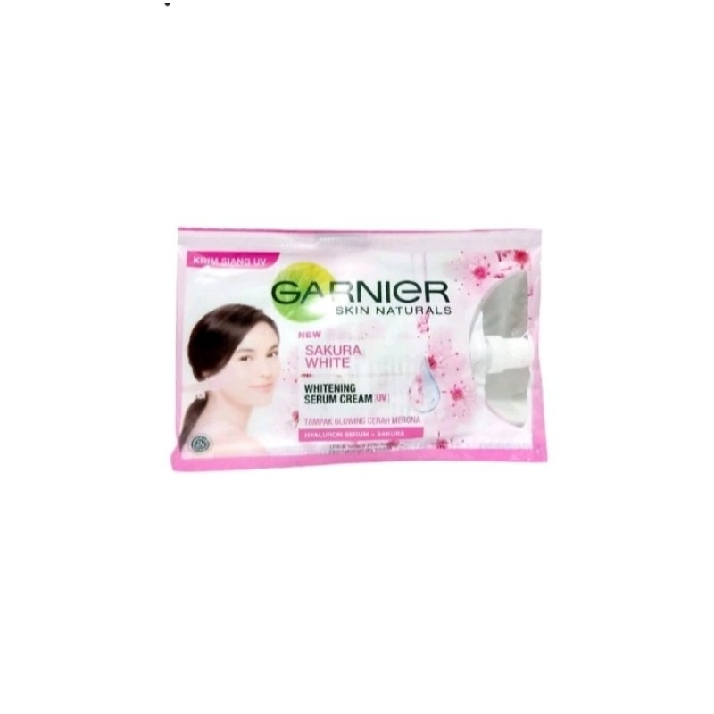 GARNIER SERUM SAKURA CREAM & FACE WASH GARNIER KUNING/PINK [VARIAN]