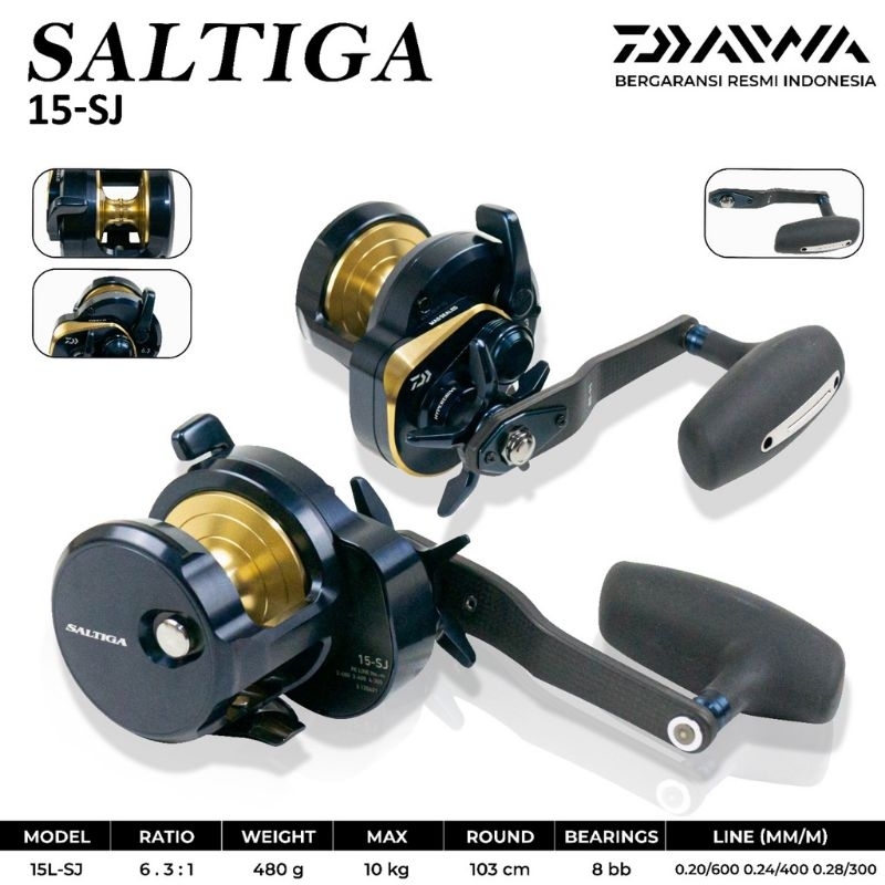 Reel OH DAIWA SALTIGA 15L  15hl sj 15h