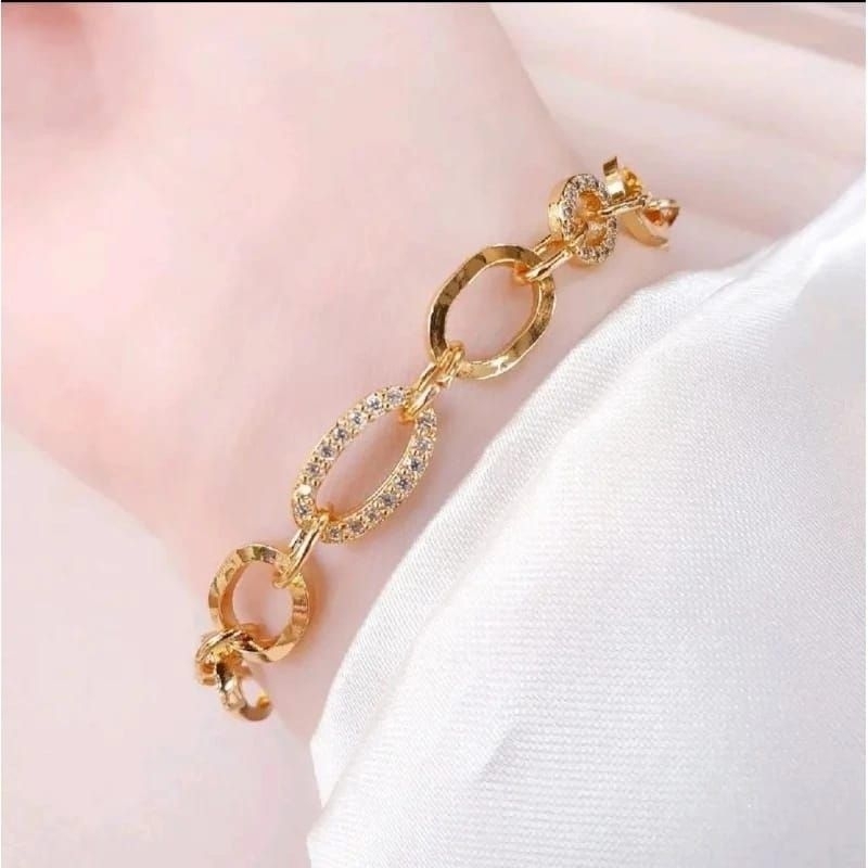 XUPING GELANG RANTAI KOMBINASI PERMATA ANTI KARAT