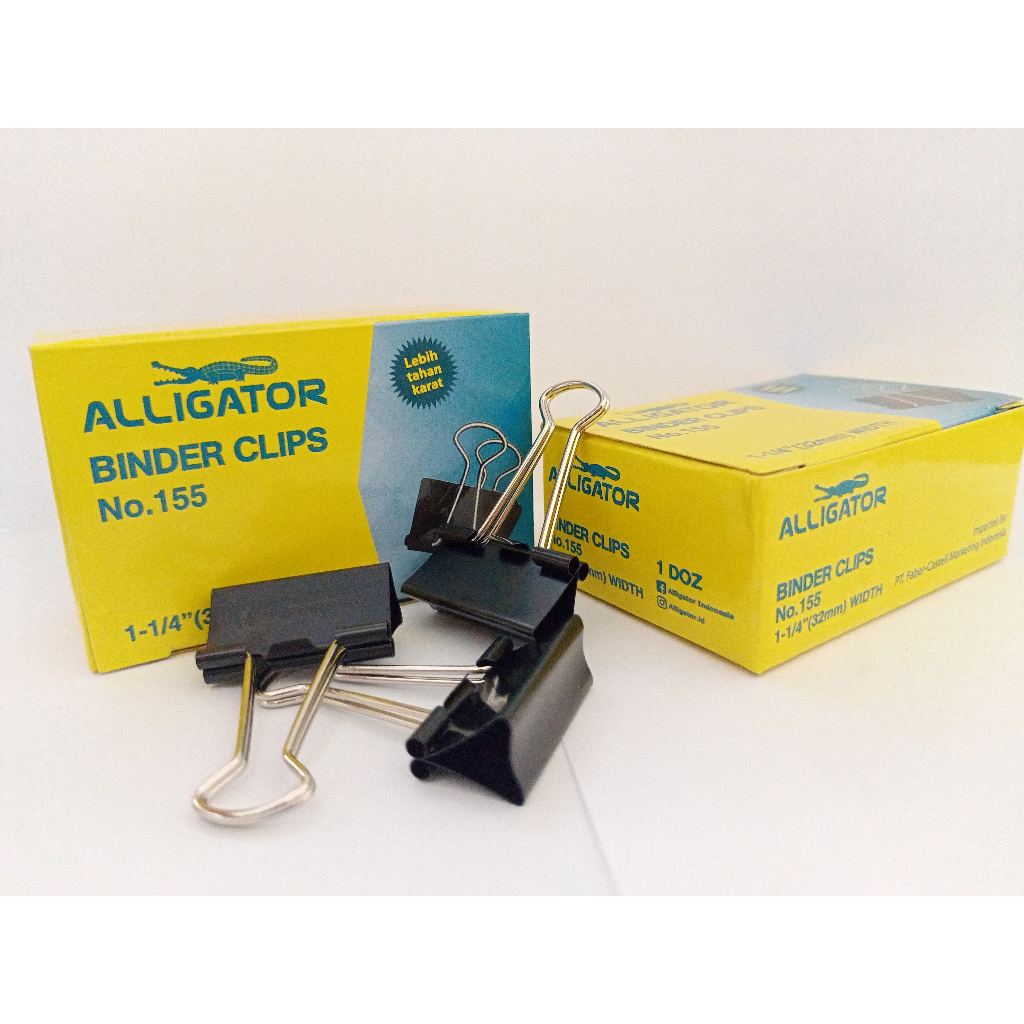 

BINDER CLIP 155 ALLIGATOR ( PACK )