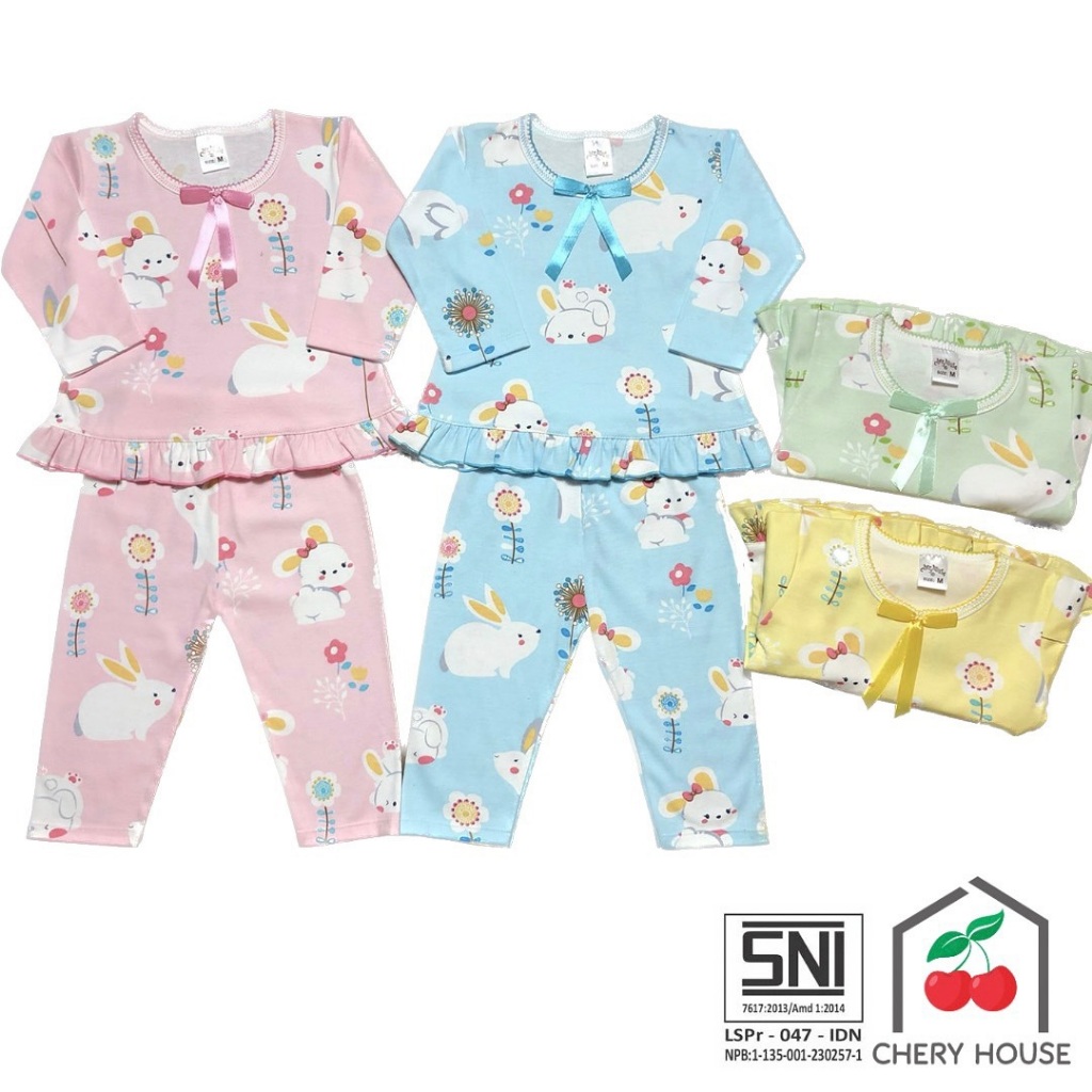 Chery house piyama anak perempuan cute bunny series