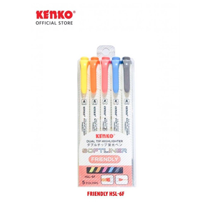 

KENKO HIGHLIGHTER SOFTLINER FRIENDLY HSL-6F & SOFTLINER COOL HSL-6C