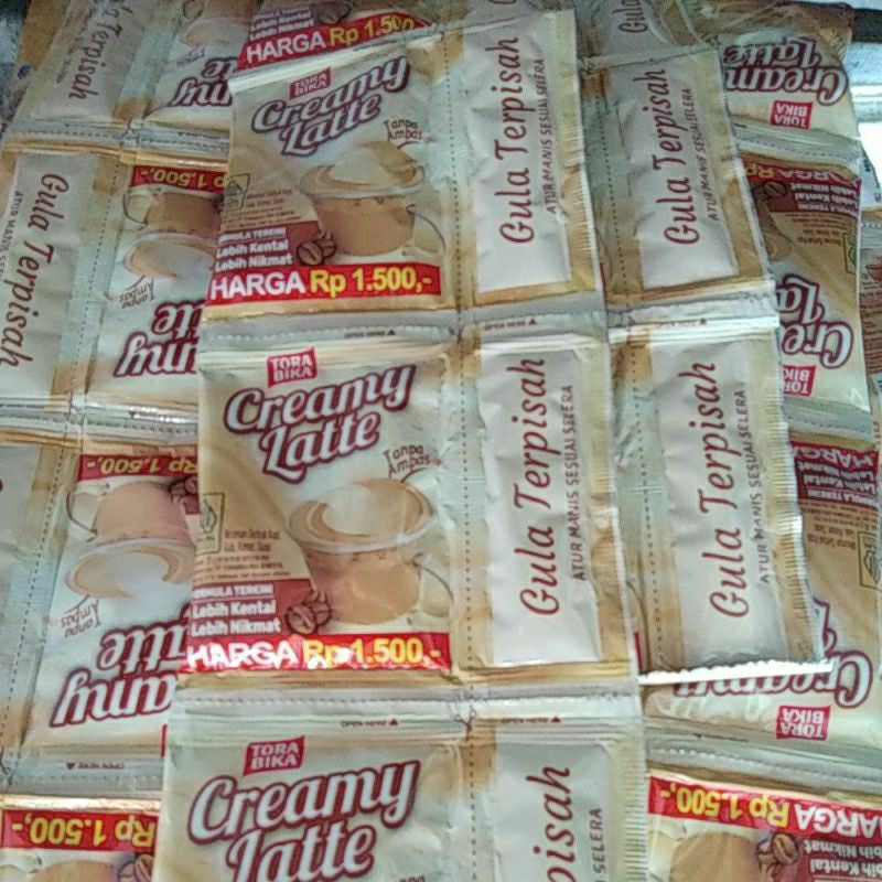 

torabika creamy latte 25 gram renceng / 10 shaset