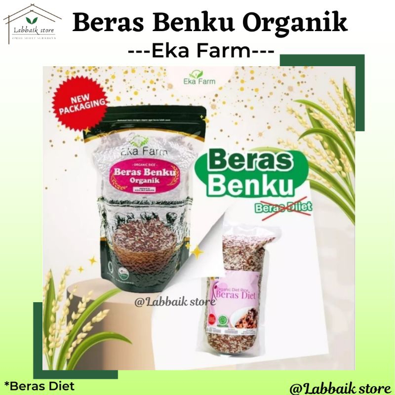 

Beras Diet Organik-Beras Benku Ekafarm 1kg