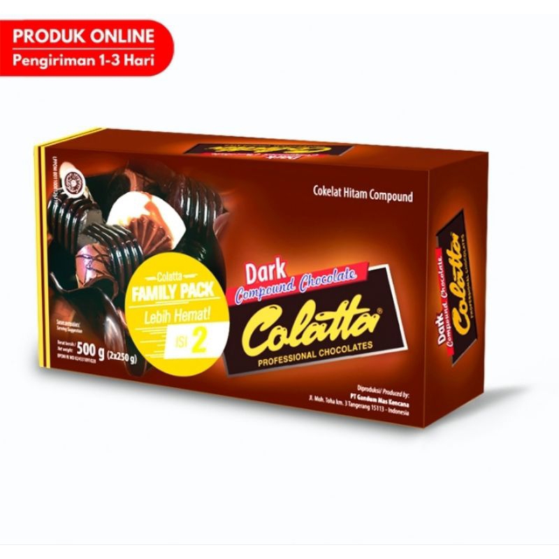 

Colatta Compound Chocolate Dark Duo 500 g