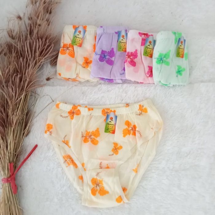 (PROMO ISI 6PCS) Celana Dalam Wanita Super Soft Art JUMBO Motif Bunga / celana dalam Cawet wanita de