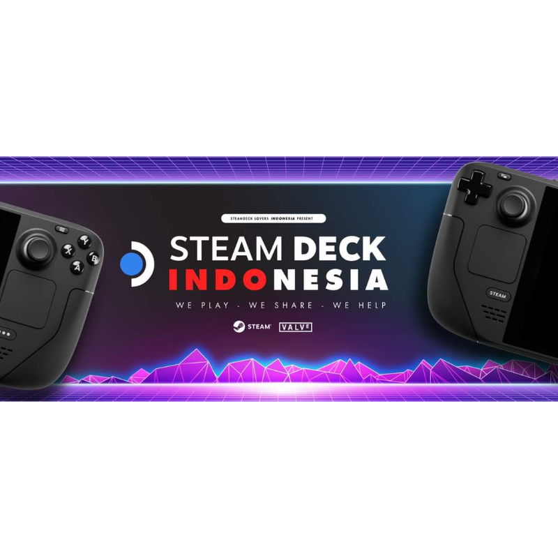 Steam Deck 1TB - Handheld Gaming PC OLED Hitam