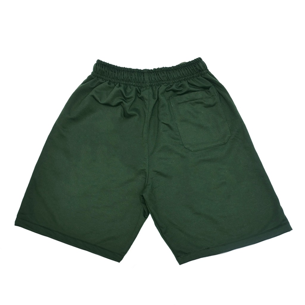 Celana Board Short Pants Dewasa Fleece SweatPants Pria Wanita Universal Hijau