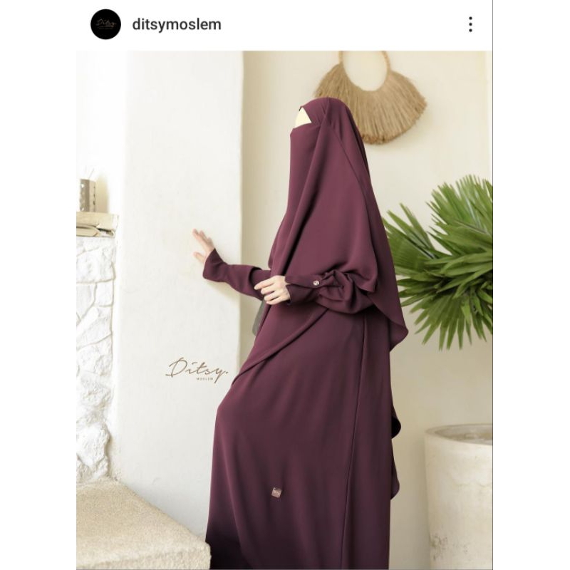 Lorry Mazen Dark Maroon XS Ditsy Moslem November 2023