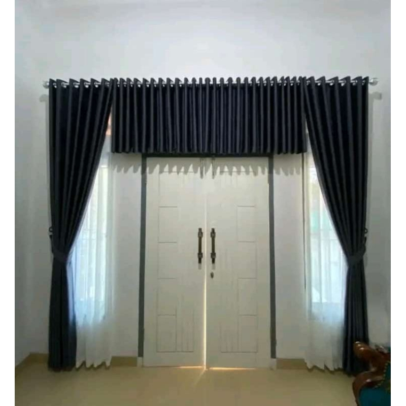 gorden blackout set poni ruang tamu