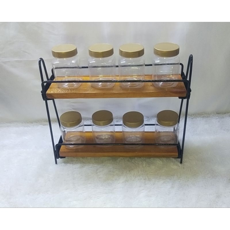 Rak Bumbu Dapur / Rak Bumbu Dapur Susun Serbaguna / Rak Bumbu Dapur Aesthetic  / Rak Bumbu Dapur Sus