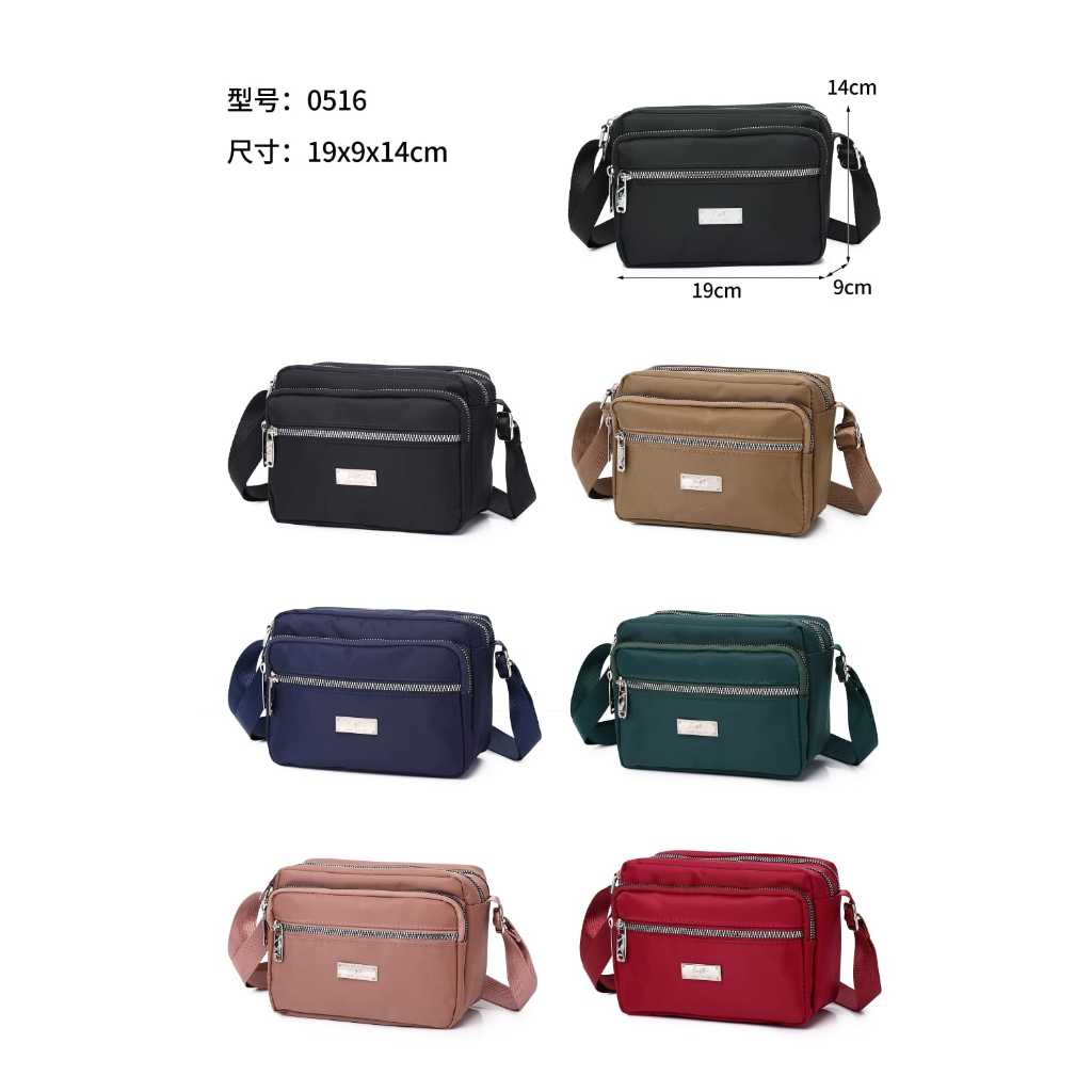 Tas Selempang 4 Resleting Longchart LC 0516