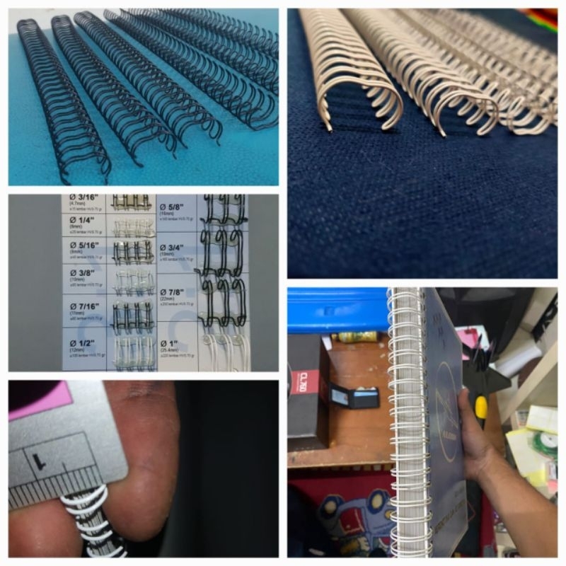 

Ring Kawat Spiral Wire Binding Jilid Ukuran 3/4 A4 23Lubang Pitch 2:1 Nomor 12