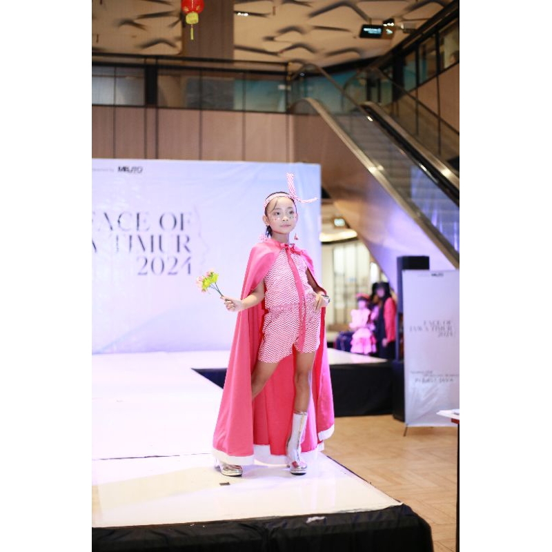 SEWA BAJU FASHION SHOW ANAK CASUAL VALENTINE/PINK