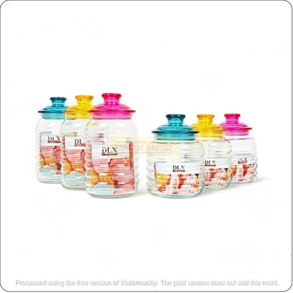 Toples Kaca Tutup Akrilik Kedap Udara Nuri & Kanmuri DLX Glass