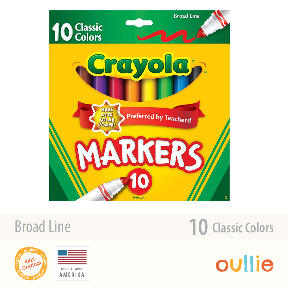 

Crayola Broad Line Markers, Classic Colors 10 ct