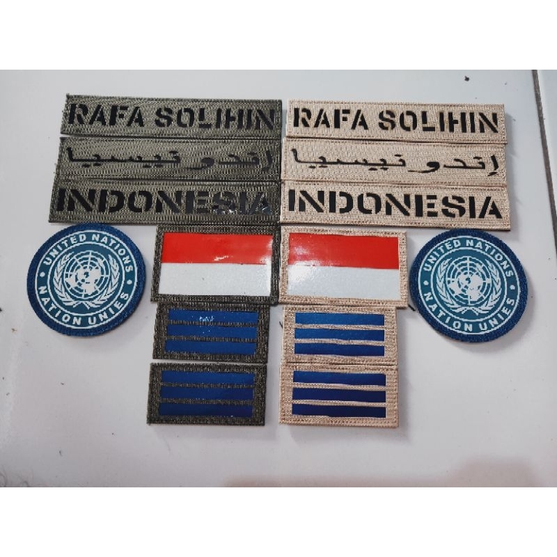 Atribut laser Unifil / patch UN/ patch nama Unifil