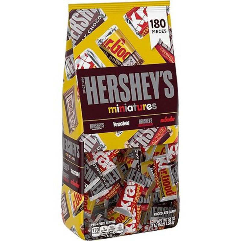 

(PO KOREA) HERSHEY’S MINIATURE CHOCOLATE 1.58 KG ORIGINAL KOREA