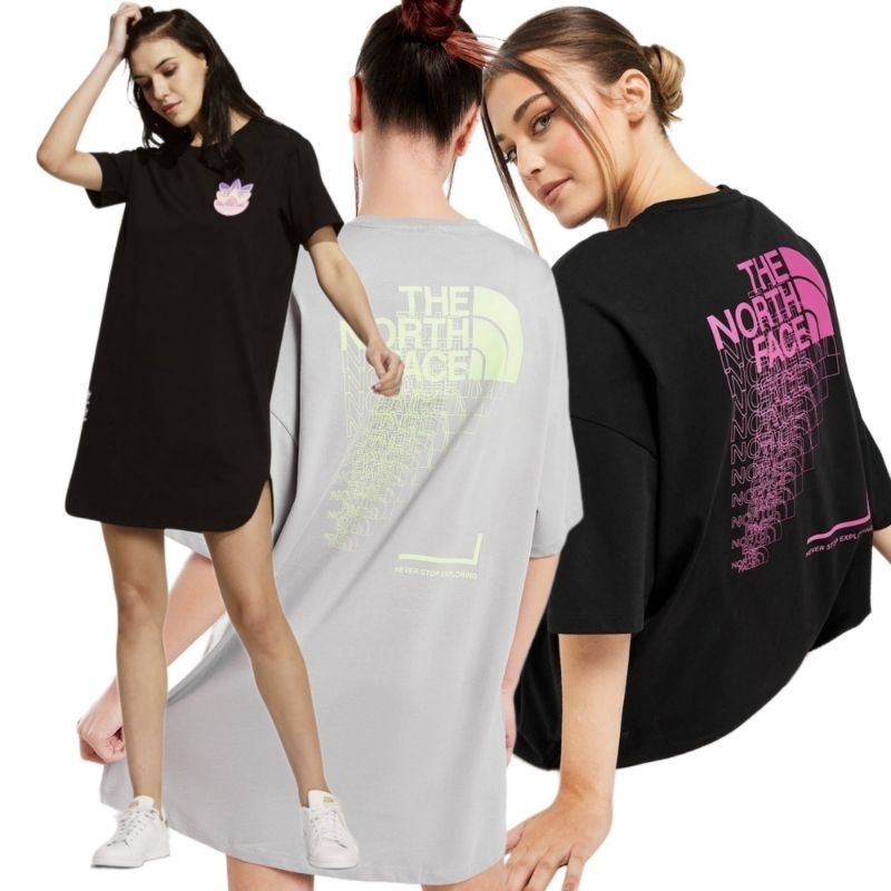 Tee Dress Adadis - NF - NB - PUM Hitam Putih Abu Polos - Midi Casual hi