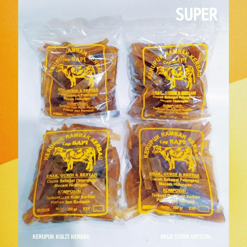 

Produsen Kerupuk Kulit Kerbau Mentah 1Kg Krecek Rambak Kulit Kerbau Asli - Khas Kota Kudus