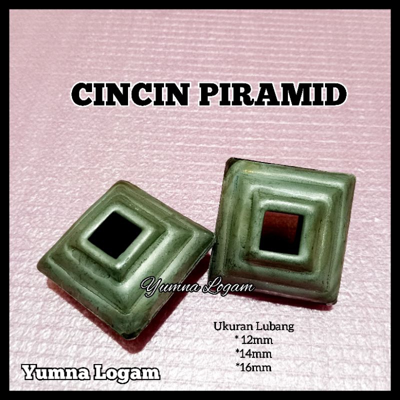 ornamen/aksesoris pagar cincin piramid