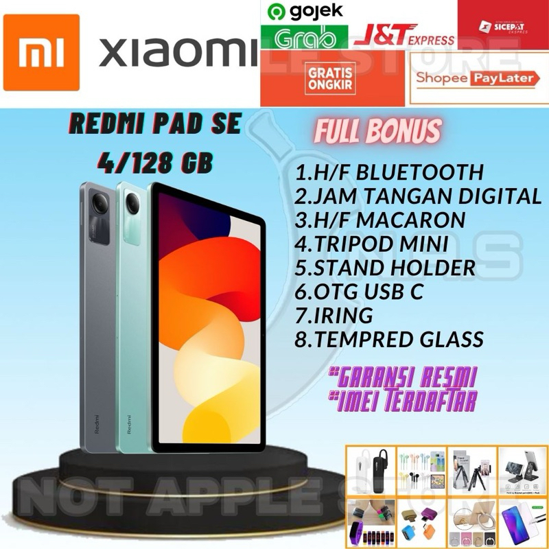 XIAOMI REDMI PAD SE RAM 4/128GB NEW BARU GARANSI RESMI