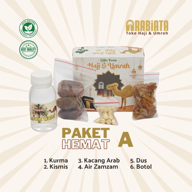

Paket HEMAT (A). Gift oleh-oleh haji umrah | Arabiatastore