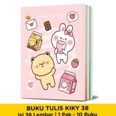 

STAR 1 buku BUKU TULIS SEKOLAH 38 LEMBAR KIKY BUKU OKEY GARIS isi 1 PACK