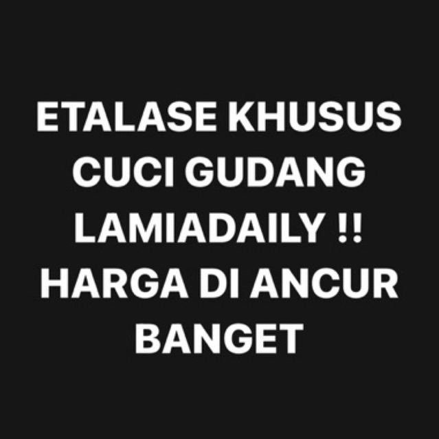 [SALE] REJECT MINOR  LAST STOCK/ DEFFECT / REJECT MINOR