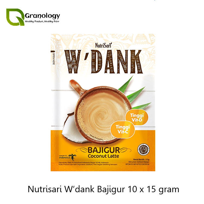 

Nutrisari Wedang Bajigur / W'dank Bajigur / Coconut Latte 10 sachet