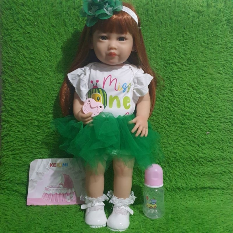 SIAP KIRIM Reborn doll full body silikon 55cm KEIUMI