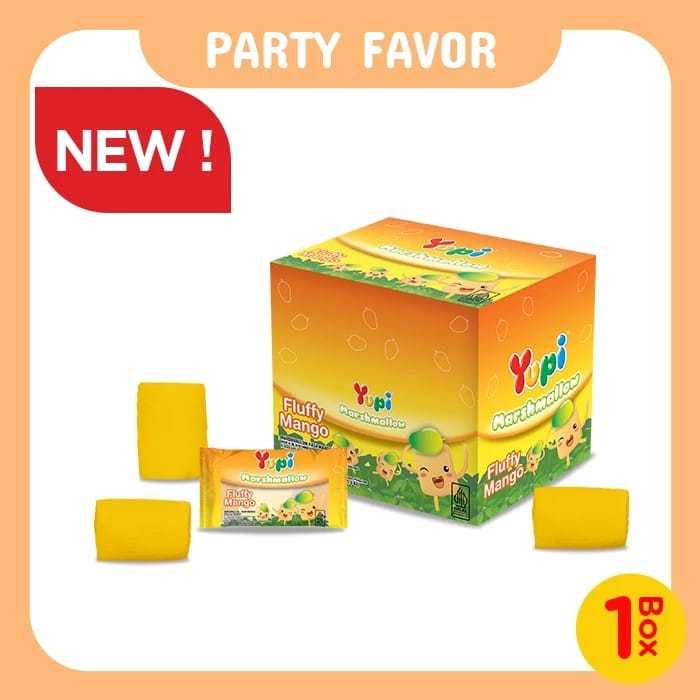 

Yupi Marshmellow Fluffy Mango | Isi 24 Pcs @ 6 g