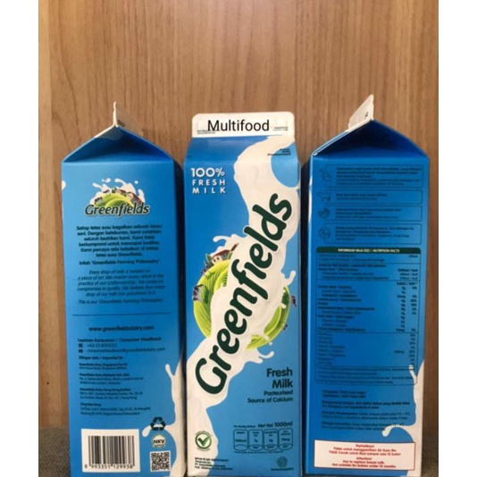 

DISKON Susu fresh milk Greenfields 1 liter susu greenfields Murah 1ml