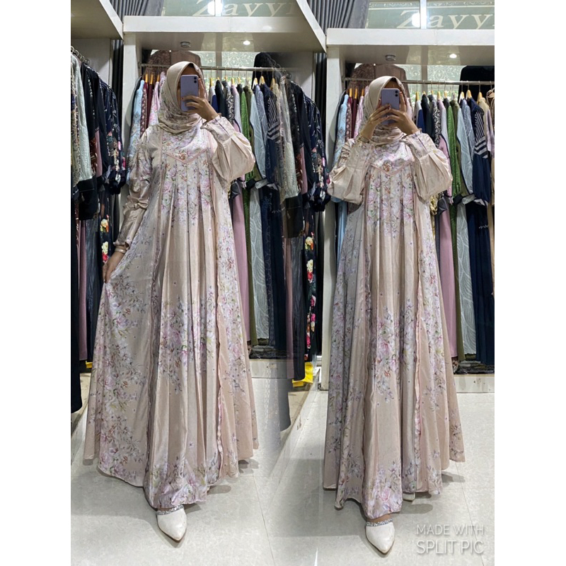 set hijab nazwa silk sutra najwa hijab sutrasilk premium abaya najwa terbaru gamis najwa original na