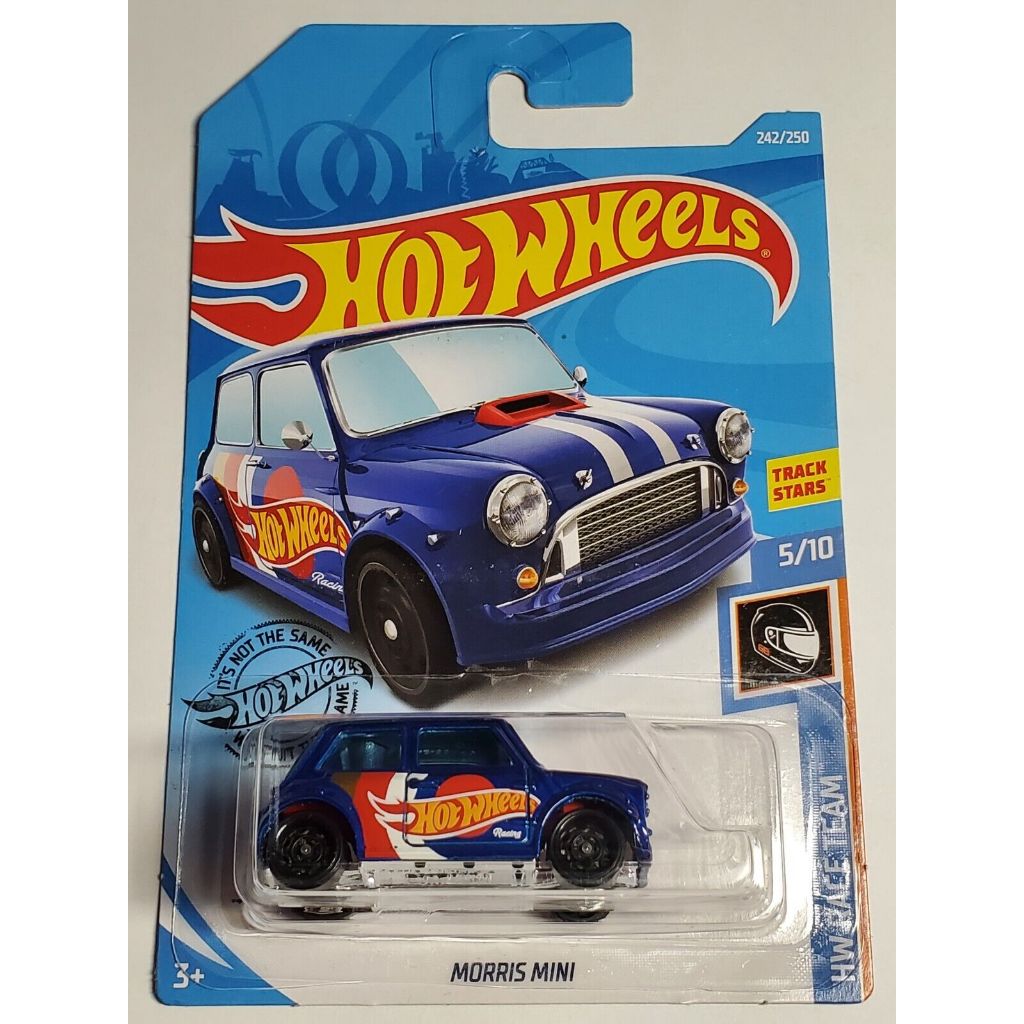 HOT WHEELS MORRIS MINI BLUE HOT WHEELS LIVERY