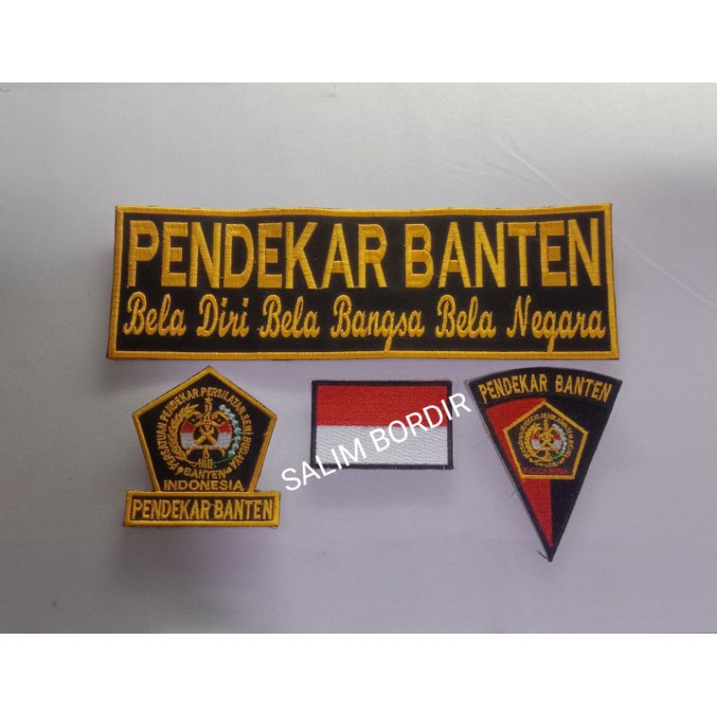 logo bordir pendekar banten satu set