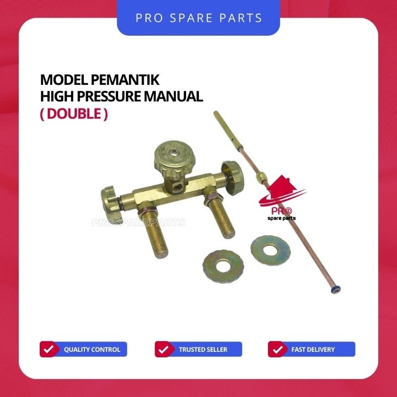 Mesin Kompor Gas Tekanan Tinggi DOUBLE Manual/Joss - Kompor Kran Gas Valve - Kompor High Pressure