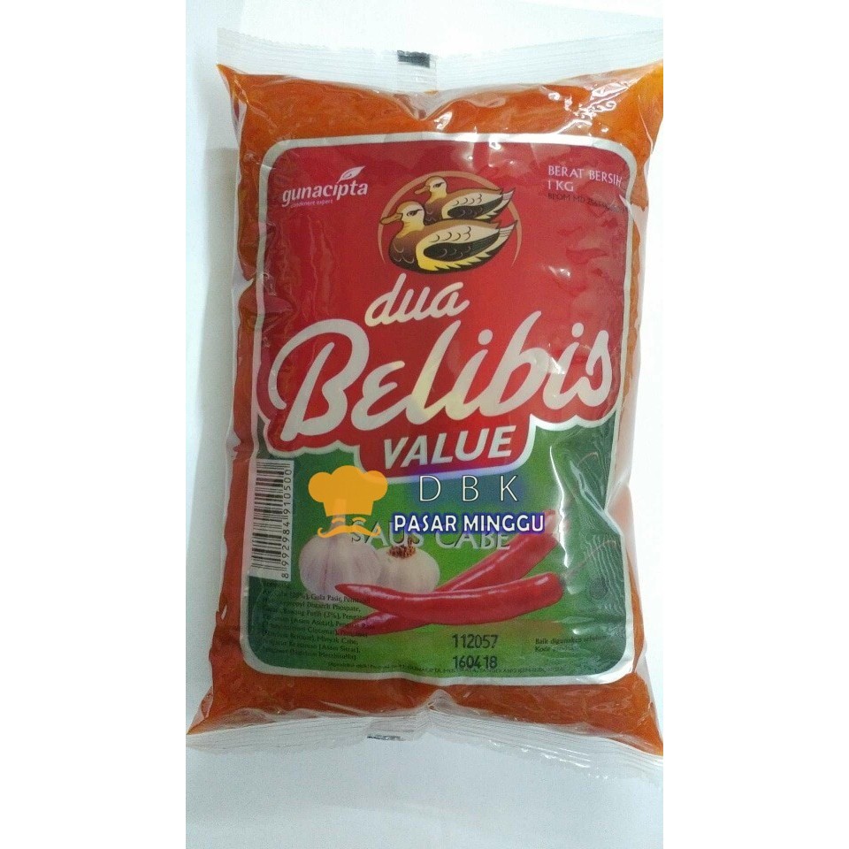 

Sambal Belibis Refill value 1kg chili sauce