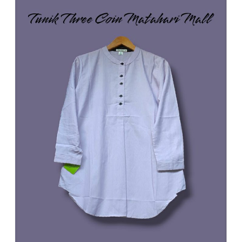 KEMEJA TUNIK 3C THREE COINS KATUN MATAHATI