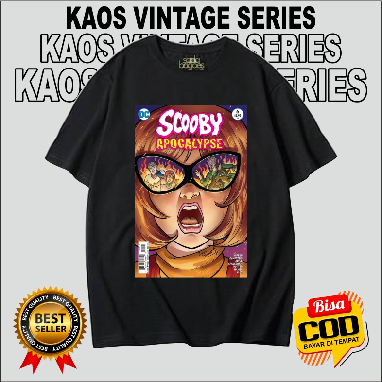 SDBGCSTM Kaos Baju Tshirt Vintage Comic Scoobedoo - Kaos Vintage One Piece Spongebob Marvel Comics