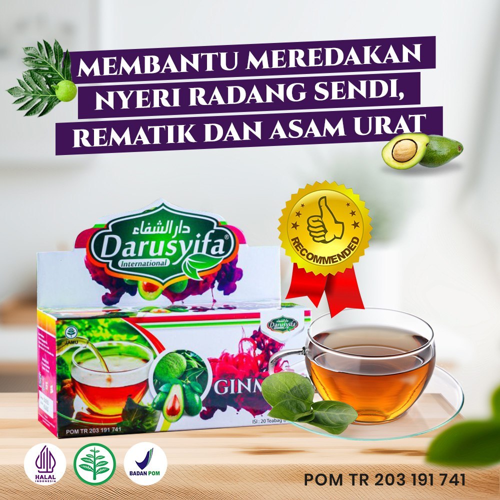 

Teh Ginmaxs Darusyifa Teh Celup Daun Sukun plus Alpukat Mengatasi Sakit Pinggang Nyeri Sendi dan Batu Ginjal - 20 Kantong