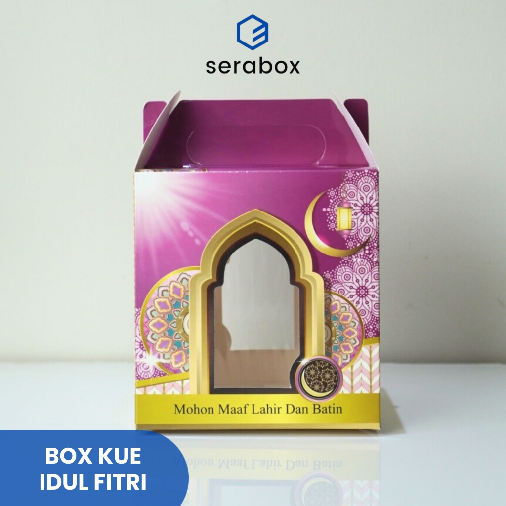 

Box Kue Edisi Idul Fitri Kecil dengan Handle 14x14x15cm @12pcs