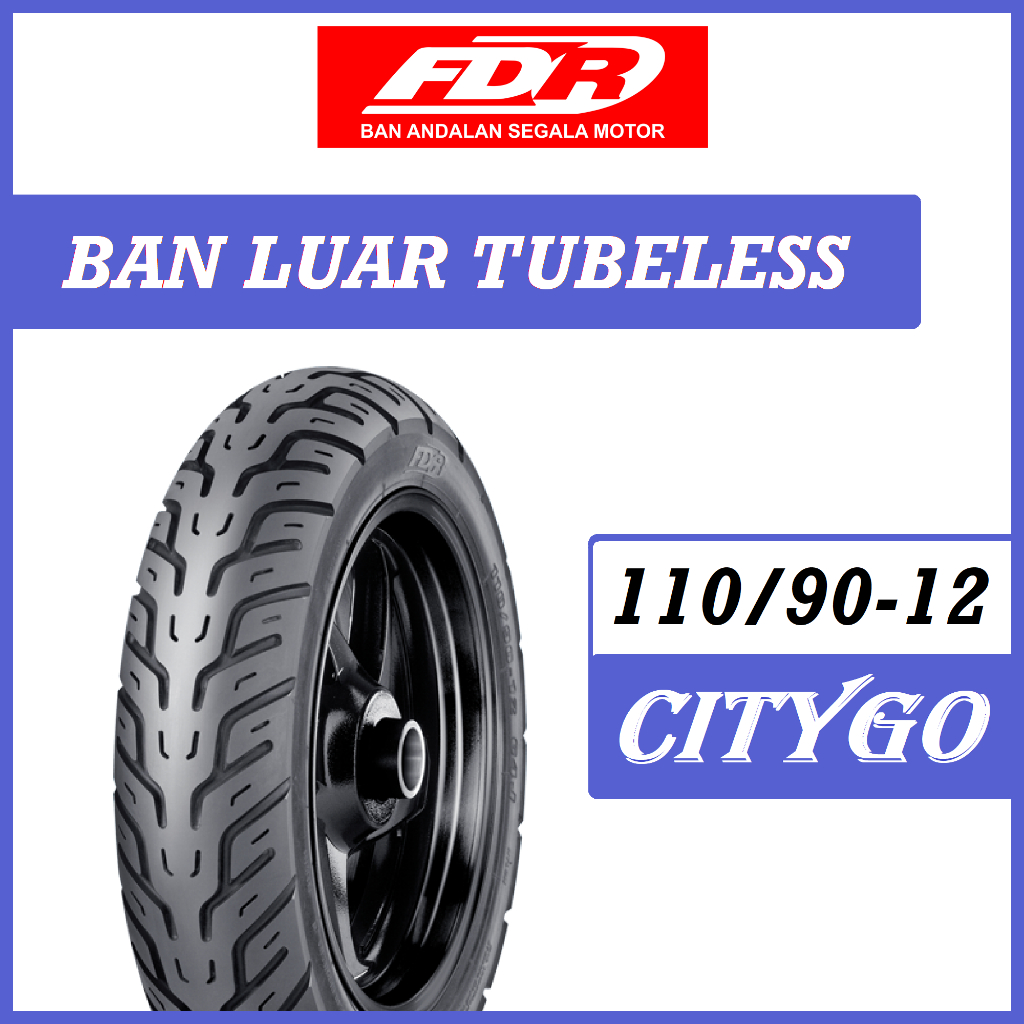 Ban Tubeless 110/90-12 CityGo FDR