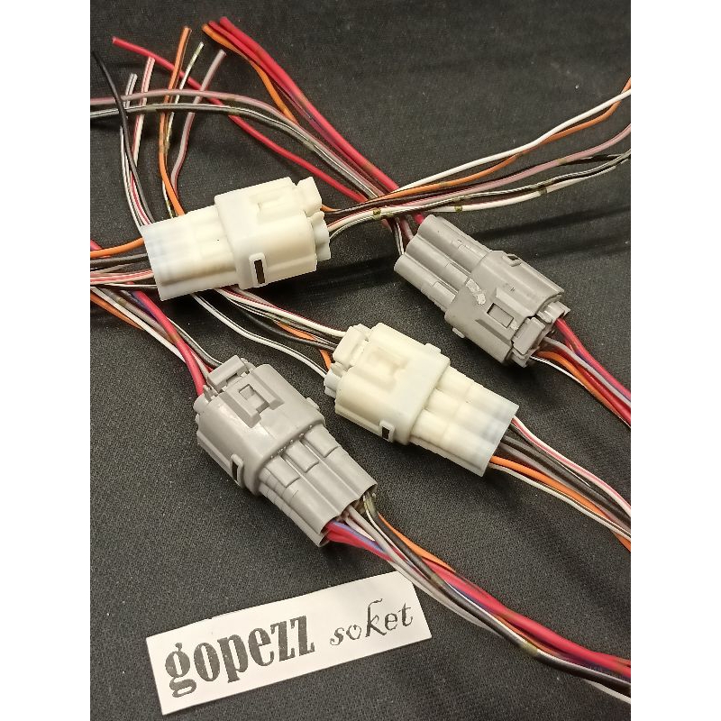 Soket Connector DLC 6pin Suzuki Male and Female Sepasang.