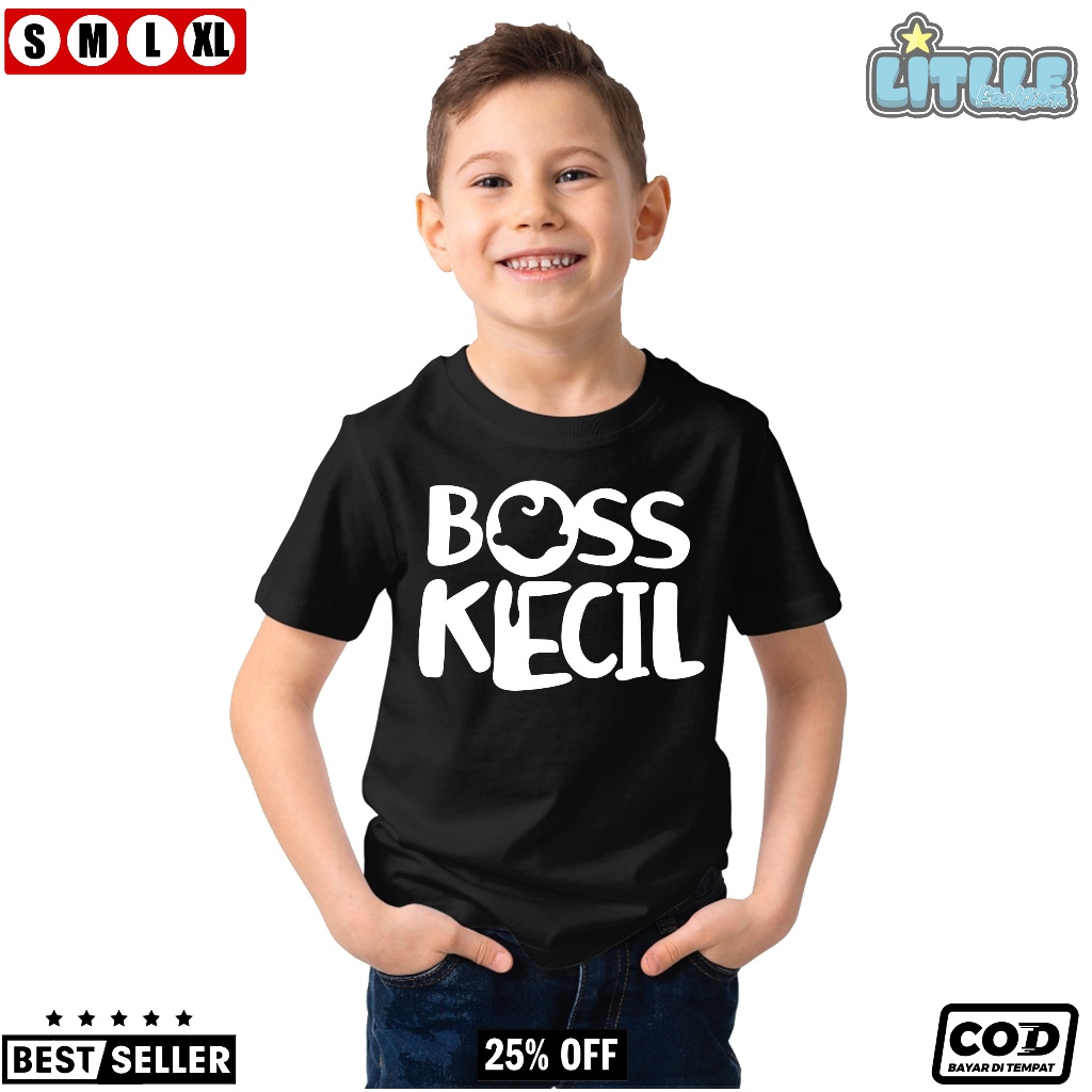 Kaos anak BOS KECIL | katun combed 24s 1-12 tahun | Kaos BUS MANIA ROSALIA INDAH -Kaos Distro Anak -