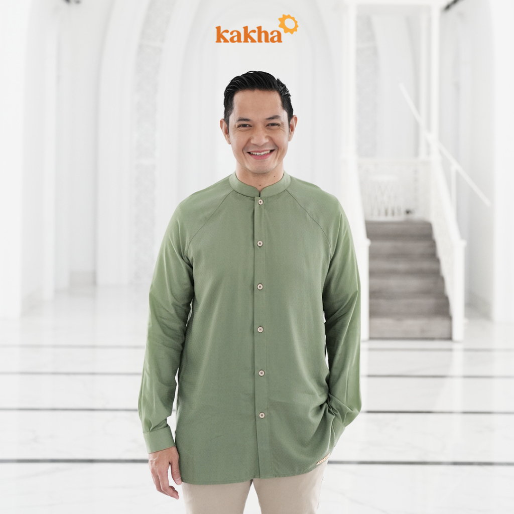 Kakha x Alyssa Soebandono - Sarimbit Keluarga Mahakam (B) / Baju couple keluarga / Sarimbit Keluarga / Baju muslim couple-Koko Ayah Panjang
