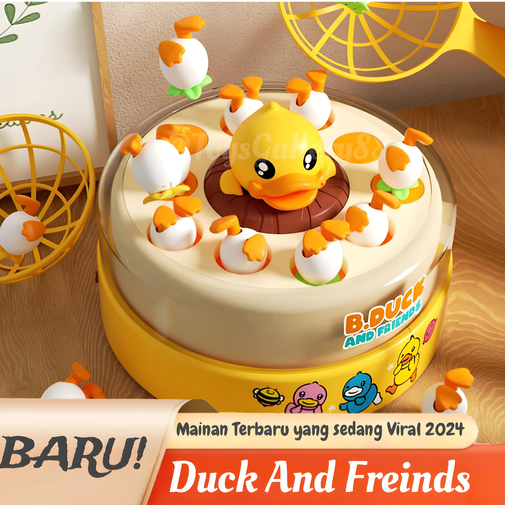 Trustedstore168 Mainan Catching Jumping Duck / Tangkap Bebek Lompat / Melatih Fokus Konsentrasi Motorik Sensorik Interaktif Edukasi Anak Toys